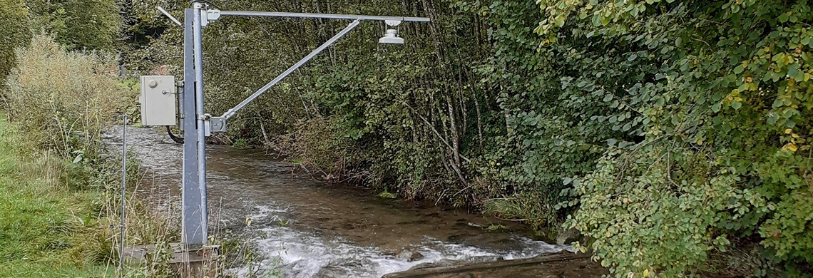 Hydrologische Messstation am Wissbach, Degersheim